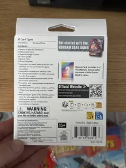 Gundam Card Game ST01 Starter Deck Heroic Beginnings SEALED WITH PROMO PACK - Image 4