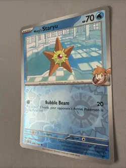 Pokemon TCG * Destined Rivals 046/182 Misty's Staryu C * REVERSE HOLO * FRESH PK - Image 2