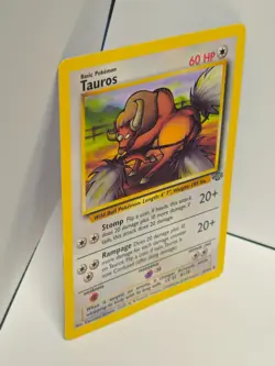Pokemon TCG Vintage ORIGINAL Jungle Set Tauros #47/64 WoTC Near Mint - Image 3