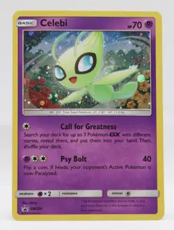 CELEBI 2019 Sun & Moon Pokemon Black Star Promo Holo SM224 - Image 1