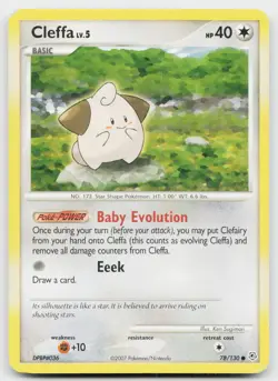 Cleffa 78/130 Common Diamond & Pearl Pokemon Near Mint - Image 1