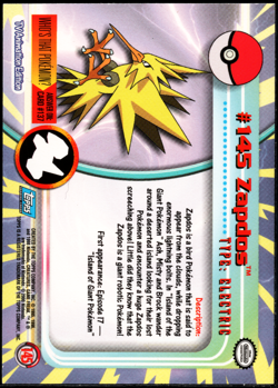 2000 Topps Pokemon TV Animation Edition Series 3 #145 Zapdos Holo Foil NM - Image 2