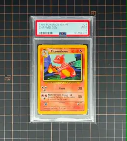 1999 Pokemon Base Set Unlimited Charmeleon Uncommon PSA 9 24/102 - Image 1