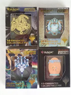 Pinfinity MTG Magic the Gathering AR-Enhanced Pins - Set of 4 SEALED - Image 1