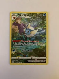 Vaporeon TG02/TG30 Brilliant Stars Trainer Gallery Holo Pokemon NM - Image 1