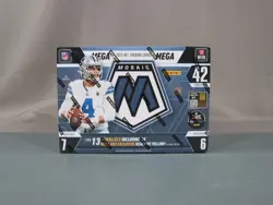 2025 Panini Mosaic NFL Football Trading Card Mega Box Factory Sealed New - Image 1