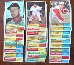 1961 TOPPS BASEBALL LOT OF 282 DIFFERENT CARDS EX-EX/MT NOTES CL-15 - Image 3