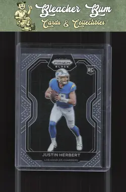 2020 Panini Chronicles PB-3 Justin Herbert Prizm Black RC - Image 1