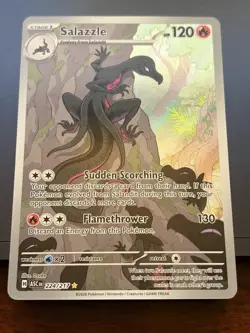 Salazzle Illustration Rare ME: Ascended Heroes 224/217 NM Pokemon - Image 1