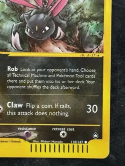 Pokemon TCG Sneasel 110/147 Aquapolis Reverse And Non-Holo E-Reader - Image 4