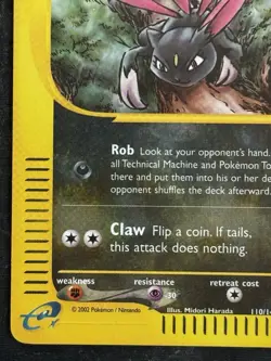 Pokemon TCG Sneasel 110/147 Aquapolis Reverse And Non-Holo E-Reader - Image 5
