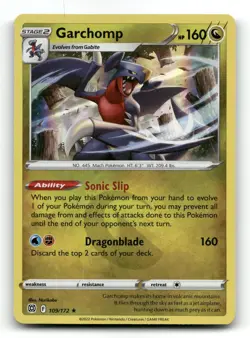 Garchomp 109/172 Holo Rare Brilliant Stars Pokemon Holo NM - Image 1