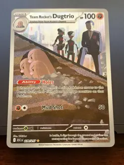 Pokemon TCG Team Rocket's Dugtrio 239/217 ASC Full Art Holo - Image 1