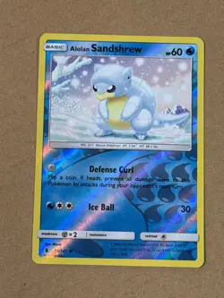 Alolan Sandshrew 19/145 Guardians Rising Pokemon Reverse Holo NM - Image 1