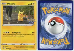 Pikachu (Cosmos Holo) 027/078 Pokemon NM Big Full Swirl! - Image 1