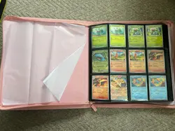 Pokemon 151 Base Set (Incomplete) + Laser Engraved Just Pink Vault X Binder - Image 3