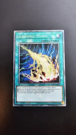 Yu-Gi-Oh! Lightning Storm RA01-EN061 Quarter Century Rare 1st Ed MINT - Image 2