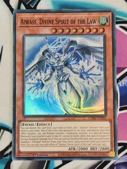 YUGIOH X3 CORI-EN016 Aiwass Divine Spirit of the Law Super Rare 1ST EDITION - Image 3