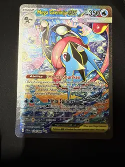 Pokemon TCG Mega Greninja EX 116/086 Chaos Rising Ultra Rare Full Art Holo EN - Image 3
