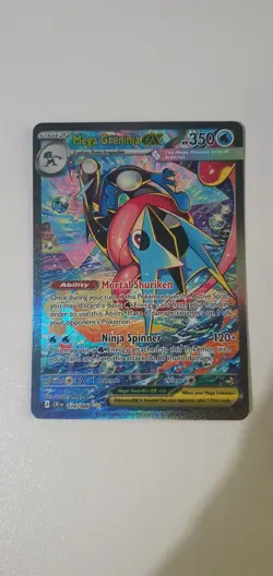 RAW/UNGRADED Pokemon Mega Greninja Ex SIR 116/086 - Chaos Rising NM - Image 1