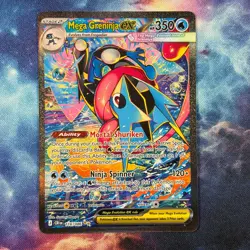 Mega Greninja ex 116/086 Special Illustration Rare SIR Chaos Rising Pokemon TCG - Image 1