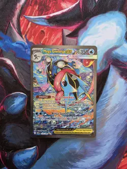 Mega Greninja Ex 116/086 Special Illustration Rare Pokemon Card NM Chaos Rising - Image 1
