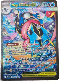 Mega Greninja ex SIR 116/086 Chaos Rising Special Illustration Rare Pokemon TCG - Image 1