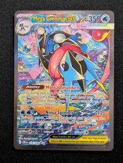 Mega Greninja ex - 116/086 ME04: Chaos Rising Pokemon NM Holo - Image 1