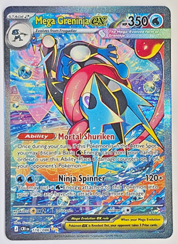 ✨ Mega Greninja ex 116/086 Secret Rare Holo Chase Card Chaos Rising Pokemon NM/M - Image 1