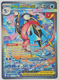 ✨ Mega Greninja ex 116/086 Secret Rare Holo Chase Card Chaos Rising Pokemon NM/M - Image 2