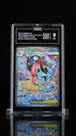 MEGA GRENINJA EX 2026 POKEMON MEGA EVOLUTION #116/086 CHAOS RISING TAG 9 (941) - Image 1