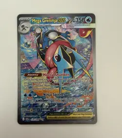 Mega Greninja EX 116/086 chaos rising point Ultra Rare Holo English Pokemon TCG - Image 1