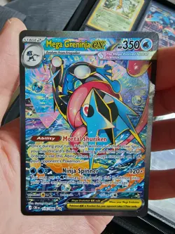 Mega Greninja EX 116/086 chaos rising point Ultra Rare Holo English Pokemon LP - Image 1