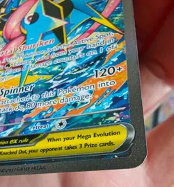 Mega Greninja EX 116/086 chaos rising point Ultra Rare Holo English Pokemon LP - Image 3