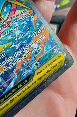 Mega Greninja EX 116/086 chaos rising point Ultra Rare Holo English Pokemon LP - Image 4