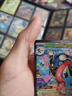 Mega Greninja EX 116/086 chaos rising point Ultra Rare Holo English Pokemon LP - Image 5