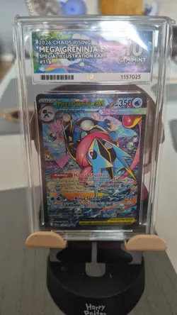 Pokemon TCG Chaos Rising Mega Greninja ex 116/086 SIR ACE 10 *PERFECT SUBGRADES* - Image 1