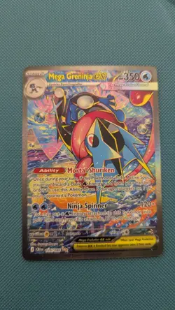 Mega Greninja EX 116/086 Holo SIR EN Pokemon TCG Chaos Rising - Image 1