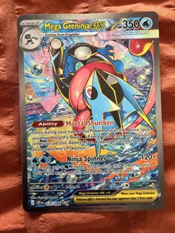 Mega Greninja EX 116/086 SIR Holo Full Art Pokemon TCG - Chaos Rising NM/M 2 - Image 5