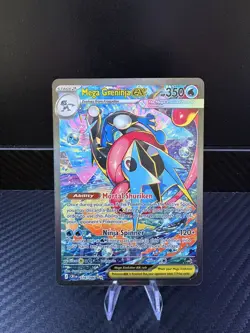 Pokemon TCG Mega Greninja ex 116/086 Me04: Chaos Rising Holo - Image 1