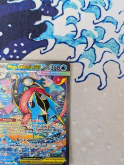 Pokemon TCG Mega Greninja EX SIR 116/086 Chaos Rising Pack Fresh NM Condition - Image 3