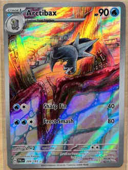 Pokemon TCG Arctibax Scarlet & Violet - Paldea Evolved 209/193 Holo Illustration - Image 1