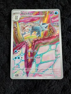 Pokemon TCG Arctibax 209/193 SV Paldea Evolved Illustration Rare Near Mint - Image 1
