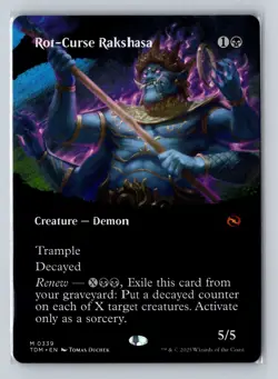 Rot-Curse Rakshasa (Borderless) 339 Regular Tarkir: Dragonstorm MTG NM - Image 1