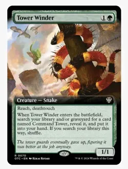 1x MTG Tower Winder *Extended Art* Thunder Junction Rare! NM Mint! - Image 1