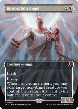 Foil - Restoration Angel (Borderless) - 299 - Innistrad Remastered - NM - Image 1