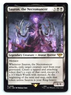 Sauron, the Necromancer Lord of Rings Tales of Middle Magic Gathering Foil NM - Image 1