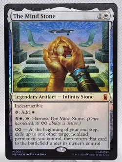 The Mind Stone [FOIL, 0021] Marvel Super Heroes MSH Magic: The Gathering MTG - Image 1