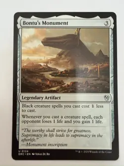 Bontu's Monument - 124 - NM - Commander: Aetherdrift - MTG - Image 1