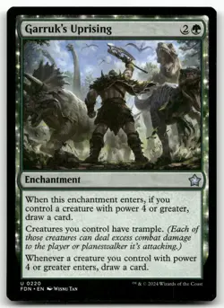 Garruk's Uprising #220 (NM) Foundations FDN Magic MTG - Image 1
